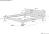 Erst-Holz Weißes Doppelbett Massivholz Buche 180x200 V-60. 86-18W ohne Zubehör Bild 4