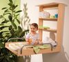 roba Wandwickelregal - inkl. Wickelunterlage 'Dschungelbaby' - klappbares Wickelregal - Natur Bild 2
