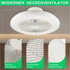 LETGOSPT Deckenleuchte Deckenventilator mit Beleuchtung 60W Dimmbar mit Fernbedienung, Ø50 cm, LED fest integriert, RGB Farbwechsel, Kaltweiß, Neutralweiß, Warmweiß, mit Bluetooth,Schlafzimmer Leise Ventilator für Wohnzimmer Küche Hotel Bild 4