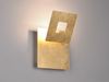 2-er Set LED Wandleuchten mit indirekter Beleuchtung Gold, Höhe 18cm Bild 3
