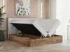 Boxspringbett, Schlafzimmerbett, Bettkasten - VENETO - 160 x 200 cm - Weiß Kunstleder - H3 Bild 2