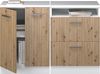 Küchenschrank für Dachschrägen R-Line Artisan-Eiche 120 cm 2er Set Schrankkorpuss 60 cm Tiefe Vicco Bild 5