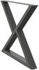 vidaXL Esstisch Beine 2 Stück Anthrazit 90x(72-73,3) cm Stahl 4012734 Bild 4