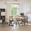 vidaXL Esstisch Beine 2 Stück Anthrazit 90x(72-73,3) cm Stahl 4012734 Bild 3