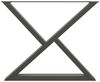 vidaXL Esstisch Beine 2 Stück Anthrazit 90x(72-73,3) cm Stahl 4012734 Bild 5