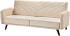 Schlafsofa 3-Sitzer Samtstoff beige SENJA Bild 4