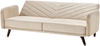 Schlafsofa 3-Sitzer Samtstoff beige SENJA Bild 5