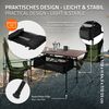 Hauki Campingtisch Klapptisch faltbar aus Aluminium inkl. Tragetasche, Gartentisch 118x55x64,5 cm Braun, Aufrollbare Tischplatte, Falttisch Bild 3