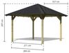 Karibu Pavillon Eco Cordoba im Set mit Schindeln Bild 2