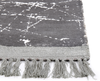 Teppich Viskose grau 160 x 230 cm cm abstraktes Muster Kurzflor HANLI Bild 4