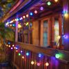 Salcar LED Solarleuchte LED Kugel-Lichterkette Außen Solar Gartenleuchte, 15m Bunt Bild 2