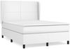 vidaXL Boxspringbett mit Matratze Weiß 140x200 cm Kunstleder 3128914 Bild 2