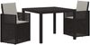vidaXL Garten Essgruppe mit Kissen 3 pcs Anthrazit und Hellgrau PP 3430042 Bild 2