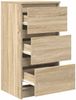 vidaXL Sideboard Sonoma-Eiche 37,5x35x76 cm Holzwerkstoff 861726 Bild 5