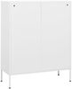 vidaXL Lagerschrank Weiß 80x35x101,5 cm Stahl 336143 Bild 3
