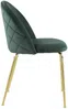 Vente-unique - MELBOURNE Stuhl SamtStoff Grün - B 55 cm x H 77 cm x L 50 cm Bild 5
