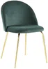 Vente-unique - MELBOURNE Stuhl SamtStoff Grün - B 55 cm x H 77 cm x L 50 cm Bild 3