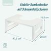Relaxdays Toilettenhocker aus Bambus Bild 4