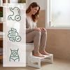 Relaxdays Toilettenhocker aus Bambus Bild 3