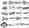 BASIT Gardinenstange Edelstahloptik 20mm mit Deckenträgern 120 cm E33, Ø 20 mm, 1-läufig, verschraubt, Metall, D31 120 cm E33 Kugel Bild 4