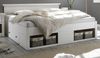 Furn. Design Bettgestell Hooge (Doppelbett in Pinie weiß gekälkt, Liegefläche 180 x 200 cm), inklusive 2x Bettschubkasten Bild 5