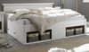 Furn. Design Bettgestell Hooge (Doppelbett in Pinie weiß gekälkt, Liegefläche 180 x 200 cm), inklusive 2x Bettschubkasten Bild 4