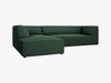 Micadoni 4-Sitzer Modular Sofa Ruby Links Strukturierter Stoff Ottawa Grün Bild 3