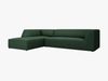 Micadoni 4-Sitzer Modular Sofa Ruby Links Strukturierter Stoff Ottawa Grün Bild 2