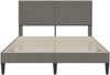 vidaXL Bettrahmen mit Kopfteil Hellgrau 140x190 cm Cordstoff 42027728 Bild 4