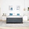 vidaXL Bettrahmen mit Matratze Dunkelgrau 140 x 190 cm Stoff 3399061 Bild 3
