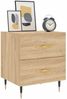 vidaXL Nachttische 2 Stk. Sonoma-Eiche 40x35x47,5 cm Holzwerkstoff 827267 Bild 3