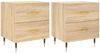 vidaXL Nachttische 2 Stk. Sonoma-Eiche 40x35x47,5 cm Holzwerkstoff 827267 Bild 2