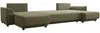 Vente-unique - NESSARO Sofa SamtStoff Grün - B 149 cm x H 80 cm x L 311 cm Bild 4