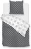 Zo! Home Cotton Bettwäsche 155x220 Punta di Cotone Pewter Grey Punkte anthrazit Bild 2