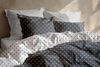 Zo! Home Cotton Bettwäsche 155x220 Punta di Cotone Pewter Grey Punkte anthrazit Bild 4