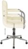 vidaXL Esszimmerstuhl Drehbar Creme Stoff, Drehbar [3088157] Bild 5