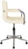 vidaXL Esszimmerstuhl Drehbar Creme Stoff, Drehbar [3088157] Bild 3
