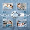 SEI Design Stillkissen Seitenschläferkissen Babynestchen mit EPS Mikroperlen, Schwangerschaftskissen mit Bezug, Schwangerschaftskissen mit Bezug, Musselin BIO Baumwolle Bild 4