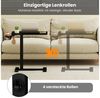 KOMFOTTEU Beistelltisch, höhenverstellbarer Stehpult, drehbarem Becherhalter & Haken Bild 2