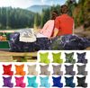 Green Bean® 2er Set XXL Sitzsack inkl. Poufmit mit EPS-Perlen - Riesensitzsack 140x180 Liege-Kissen Bean-Bag - Camouflage Schwarz Bild 2