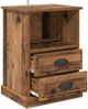 vidaXL Nachttisch 2 pcs Altholz 36 x 43 x 60 cm Holzwerkstoff 881397 Bild 5