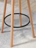Stehtisch Ø 60cm innen LUMI - Holz, Skandinavisches Design | Bartisch rund Hoher Tisch Bistrotisch Hochtisch, 107x60cm HxB, Schwarz-Beige Bild 5