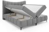 Boxspringbett Schlafzimmerbett CHARLES 140x200cm Stoff Aragon Grau Bild 2