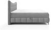 Boxspringbett Schlafzimmerbett CHARLES 140x200cm Stoff Aragon Grau Bild 4