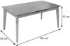Esszimmertisch HWC-M57, Esstisch, Massiv-Holz Laminat Melamin 160-200x90cm, ausziehbar Sheesham Holz-Optik, dunkle Beine Bild 3