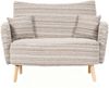 2-Sitzer-Sofa aus Bouclé 121x81,5x87 cm mit Seitentaschen, beige Bild 5