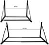 PROREGAL® Wandregal Klappbares Reifenregal CARRERO für Wandmontage 62x88-122x57 cm 5 Reifen, Mit reifenschonenden abgerundeten Kanten verschiedene Reifengrößen Bild 3