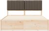 vidaXL Bettgestell mit gepolstertem Kopfteil Taupe 160 x 200 cm 3398222 Bild 5