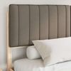 vidaXL Bettgestell mit gepolstertem Kopfteil Taupe 160 x 200 cm 3398222 Bild 3