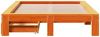 vidaXL Massivholzbett ohne Matratze Wachsbraun 120x190 cm Kiefernholz 3309019 Bild 4